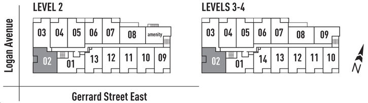 The Lofthouse Condos 1087 Loft Key Plan