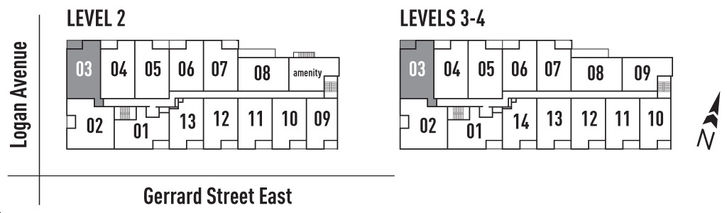 The Lofthouse Condos 977 Loft Key Plan