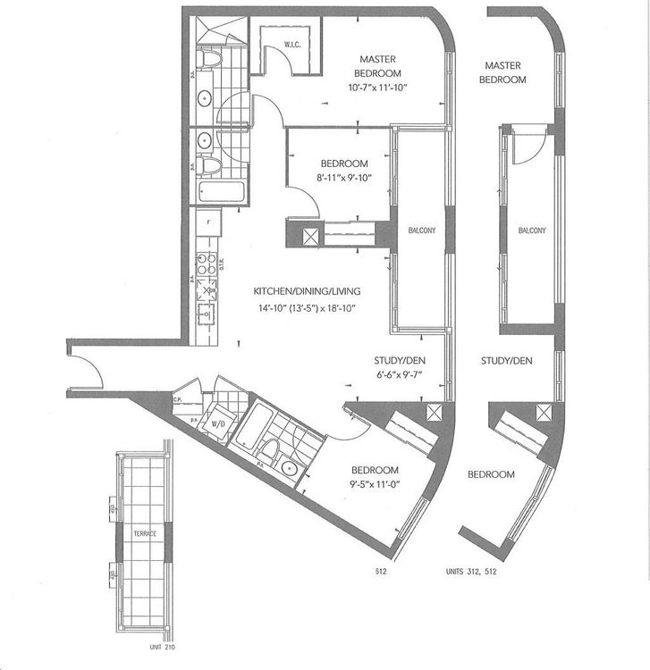The Mackenzie Condos by Pemberton 3DA Floorplan 3 bed