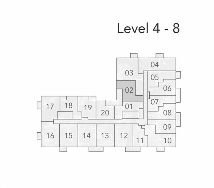 The Narrative Condos 2 C8 Key Plan