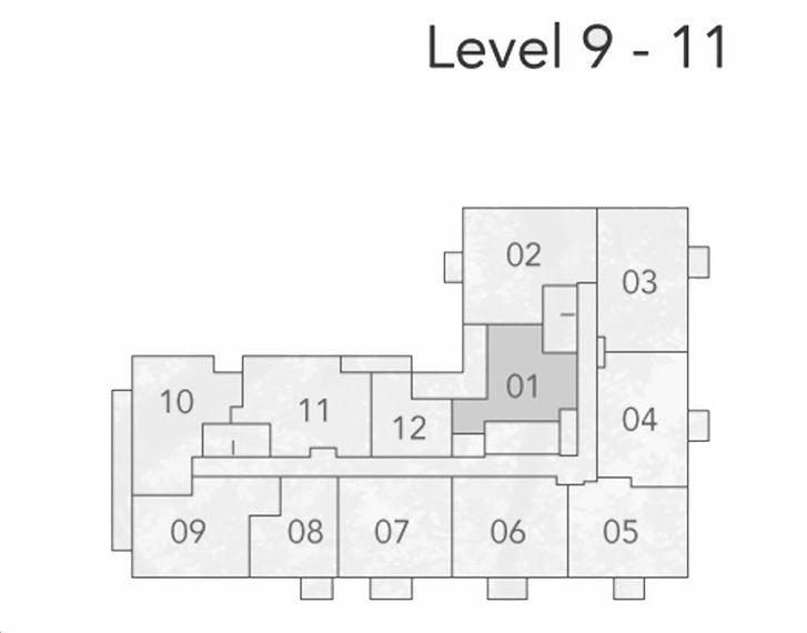 The Narrative Condos 2 F20 Key Plan