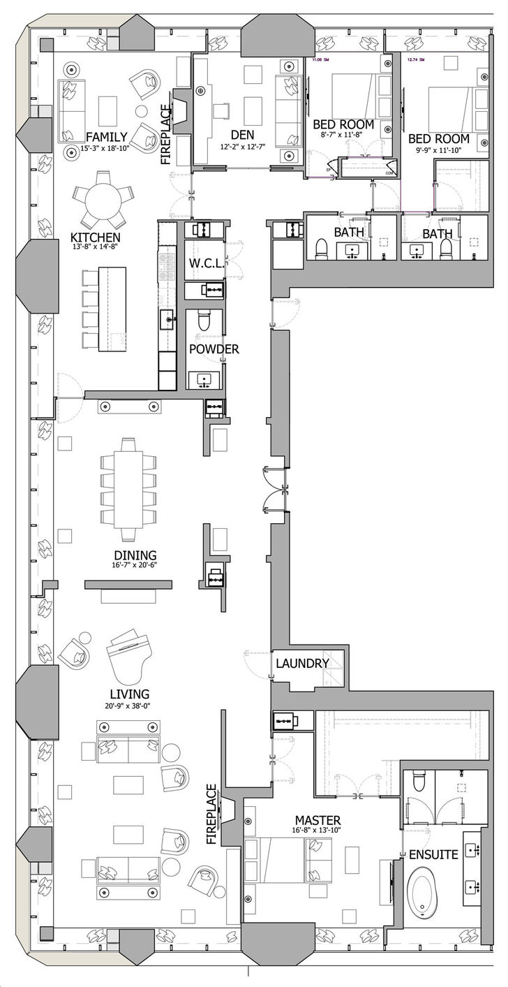 The One Condos by Mizrahi Penthouse Suites 01 Floorplan 3