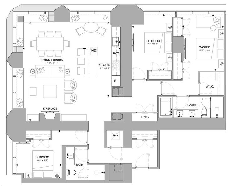 The One Condos by Mizrahi High Rise Suites 04 Floorplan 3
