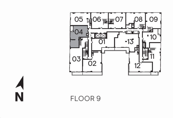 The Oscar Residences O-769 Key Plan