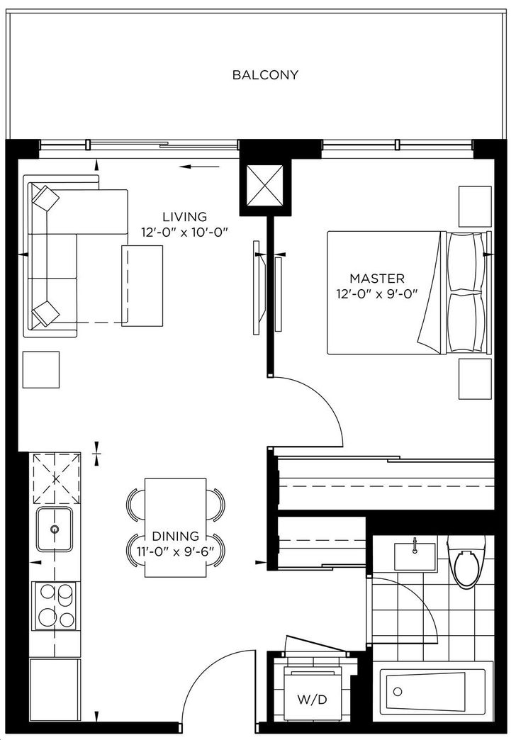 The Point Condos Emerald City by Elad Presley Floorplan 1