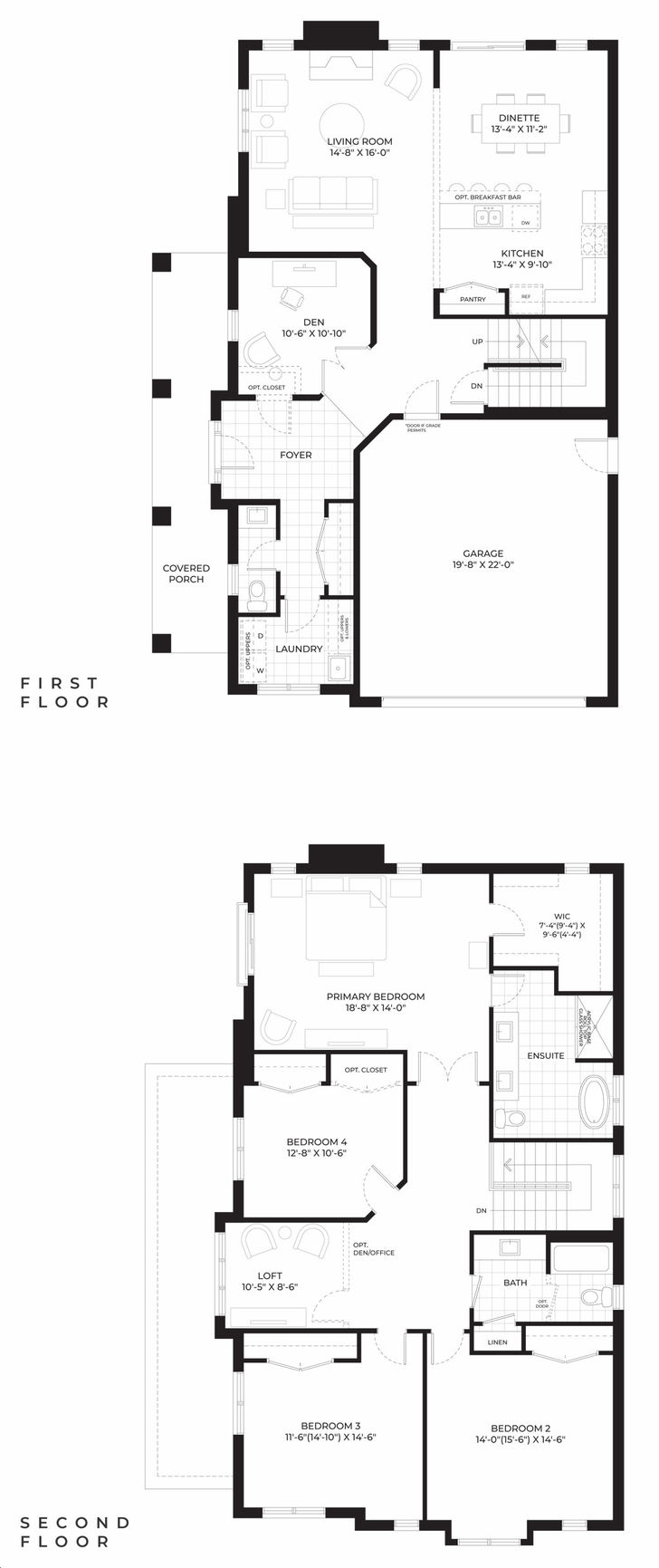 The Residences at Watershore by Marz-Homes |Willow Floorplan 4 bed & 2. ...