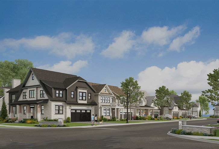 The Residences at Watershore Streetscape View of Community