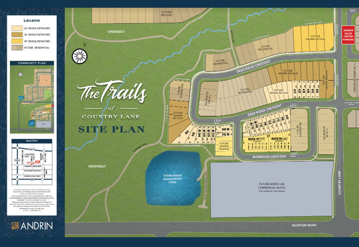 The Trails of Country Lane Aerial View of Site Plan