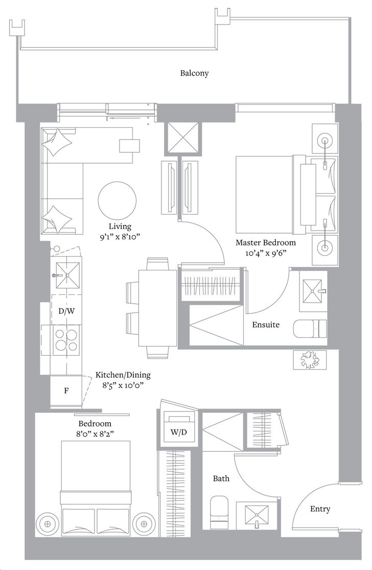 The United BLDG Condos Boulevard Collection No 10 2B