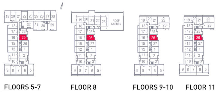 The Village Residences 1G+D Key Plan