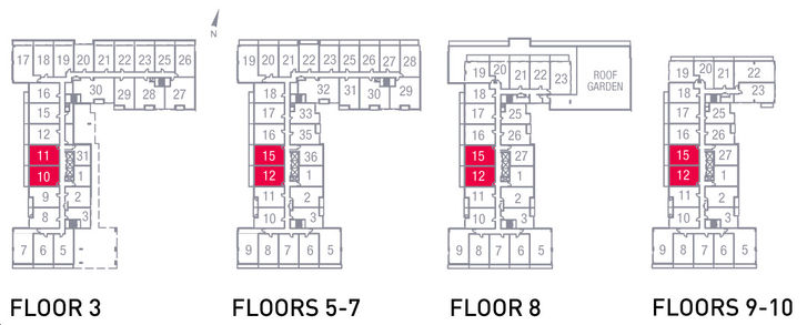 The Village Residences 1Q+D Key Plan