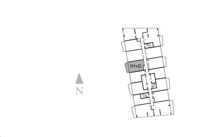 The Well Condos 2 1H+D Key Plan