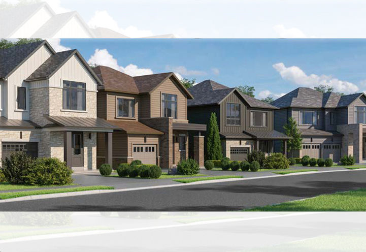 The Willows Homes Streetscape View of Detached Models