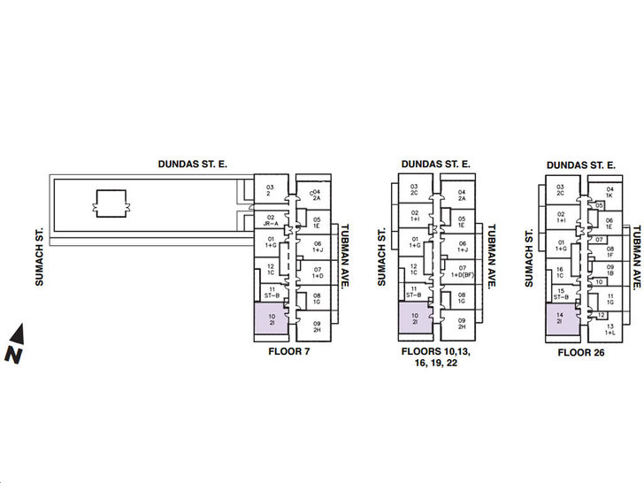 The Wyatt Condos The Noir Key Plan