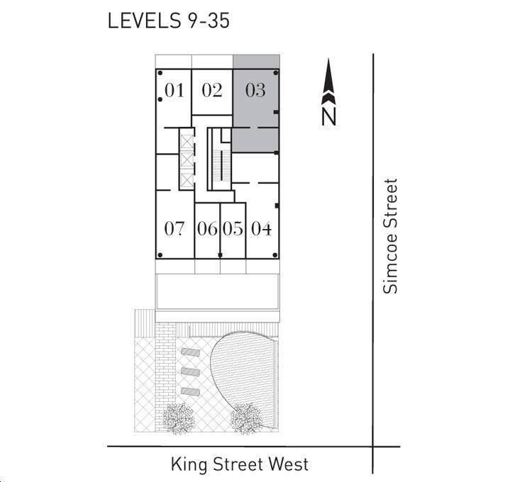 Theatre Park Condos Elgin Theatre Key Plan