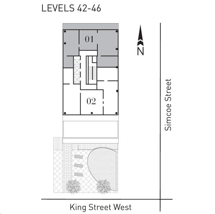 Theatre Park Condos Radio City Music Hall Key Plan