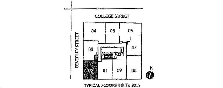 Theory Condos Suite 02 Key Plan