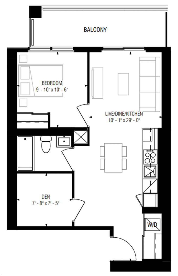 Transit City 3 East Condos by CentreCourt |Suite 807 Floorplan 1 bed ...