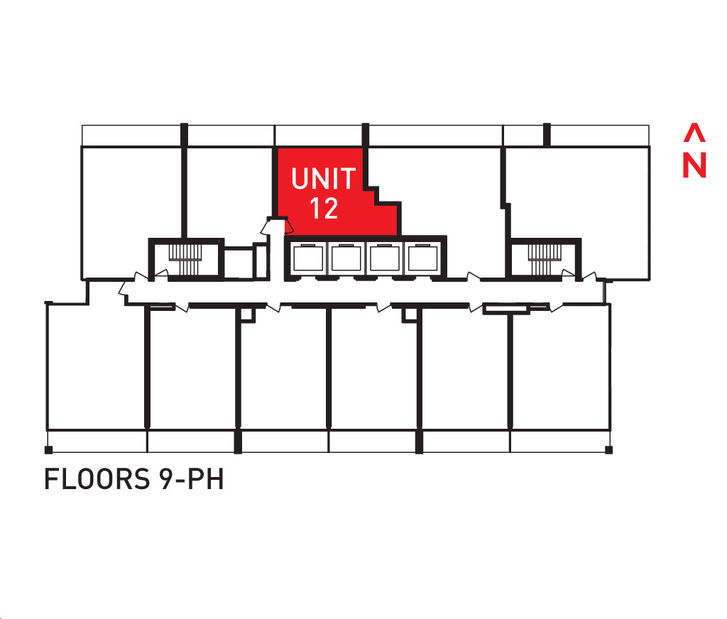 Transit City North & South Condos ASSIGNMENT UNIT TC658 Key Plan