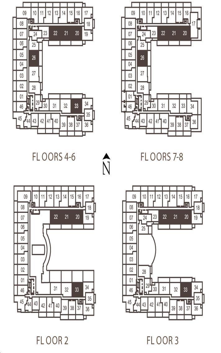 Treviso 2 Condos venezia Key Plan