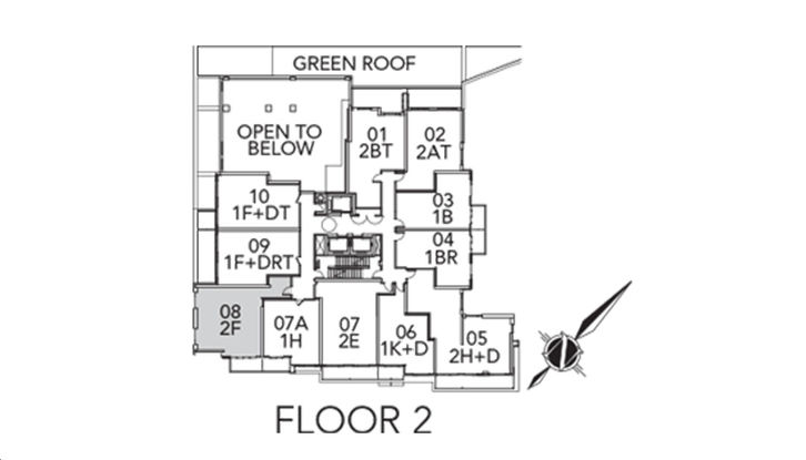 Trio at Atria 2F Key Plan