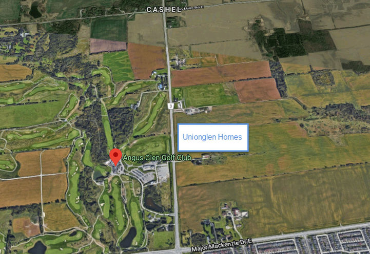 Unionglen Homes Satellite Map View of Future Location