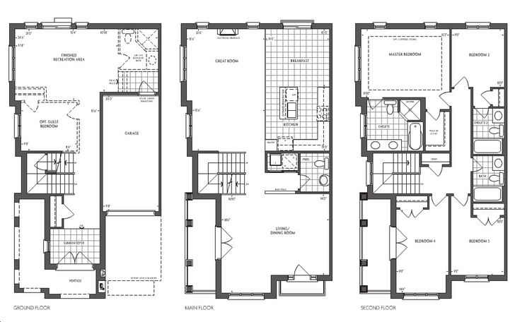 Unionville Glen Towns by Kalexia-Developments |Empress Floorplan 3 bed ...