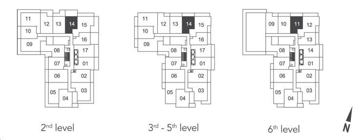 Universal City  Condos 2 1A Key Plan