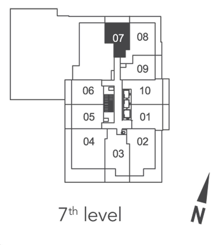 Universal City  Condos 2 1E Key Plan