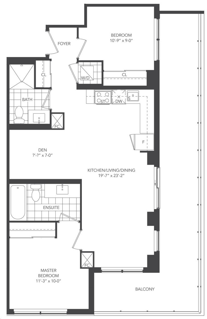 Universal City Condos 2B+D