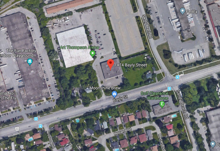 Aerial View of the Future Site 1474 Bayly St, Pickering, ON