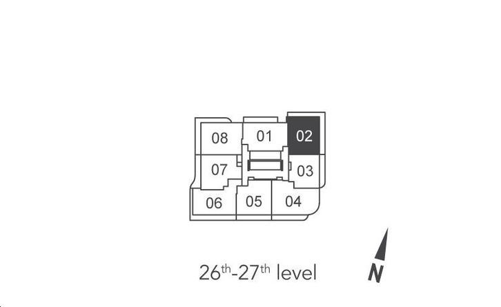 Universal City East Condos 3A Key Plan