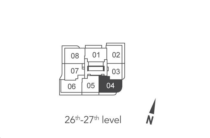 Universal City East Condos 3D+D Key Plan