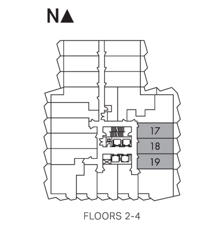 Untitled Toronto Condos P-217S Key Plan