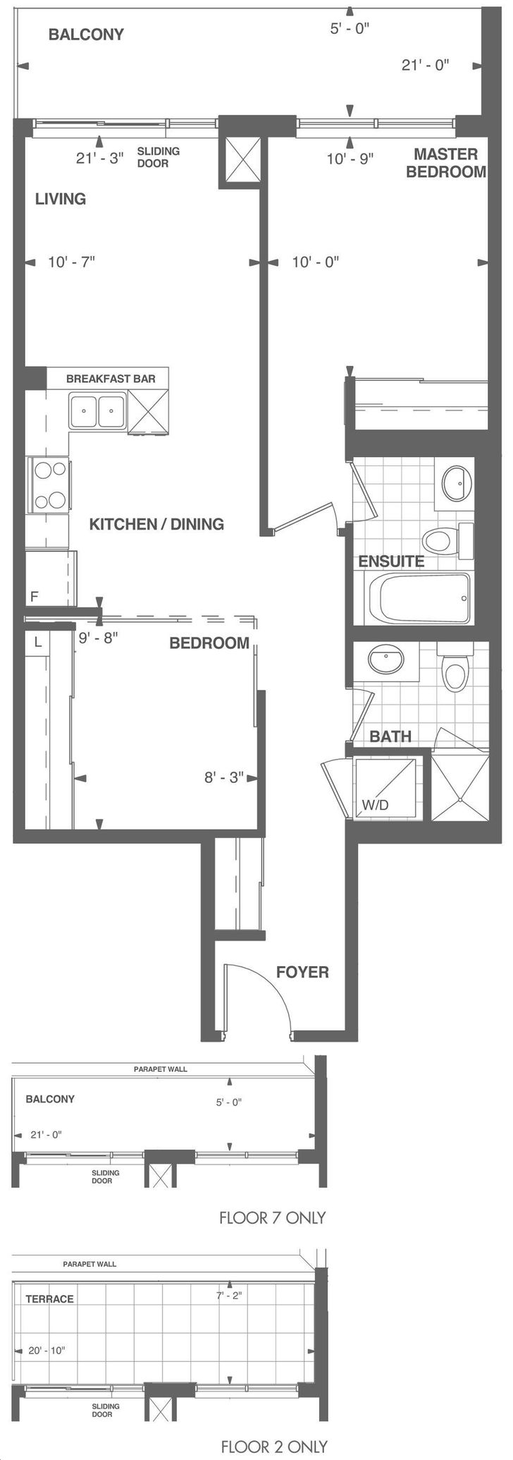 Upper Village 2 Condos Podium Suite Opal 1