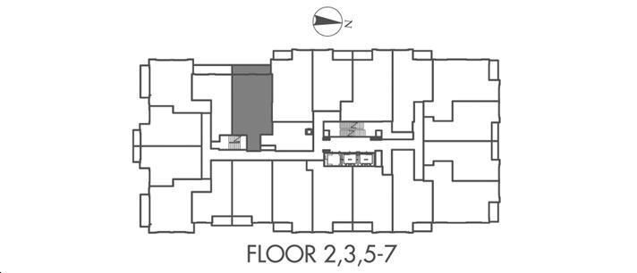 Upper Village 2 Condos Podium Suite Opal 1 Key Plan