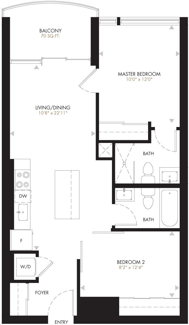 Upper Vista Condos by EvertrustDevelopment 416 Floorplan