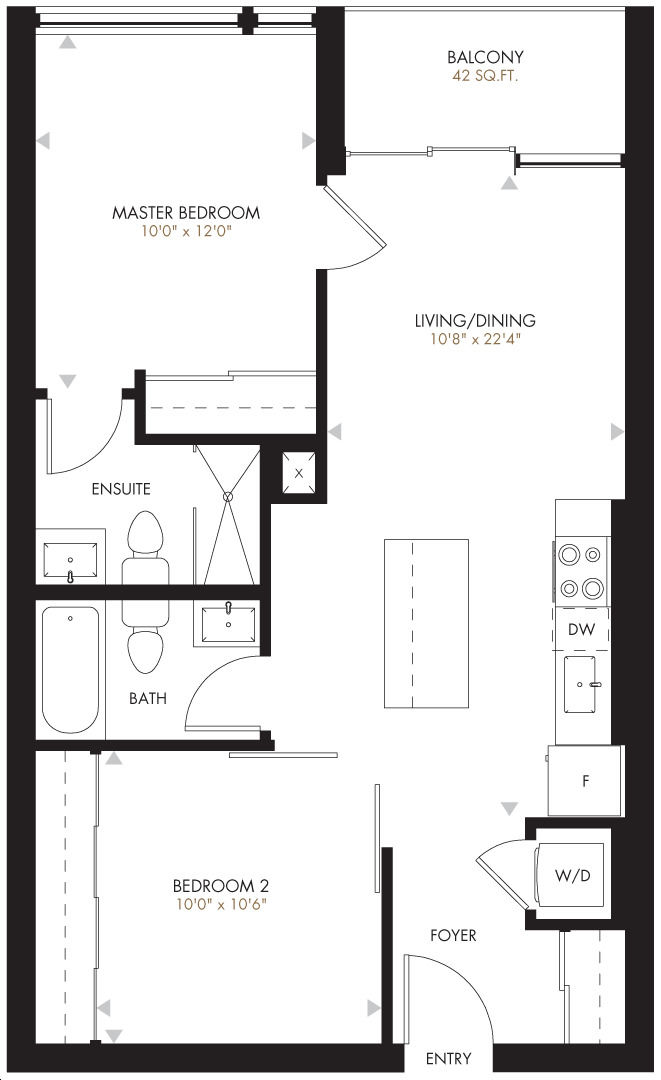 Upper Vista Condos by EvertrustDevelopment 511 Floorplan