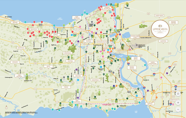 Upper Vista Condos amenities map