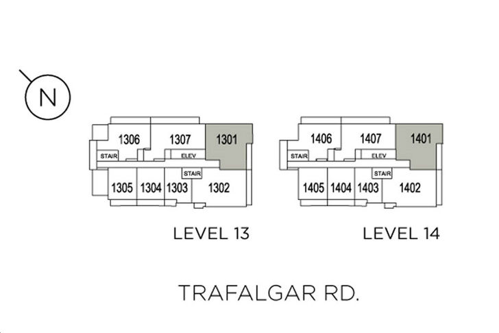 Upper West Side Condos Greene BF Key Plan