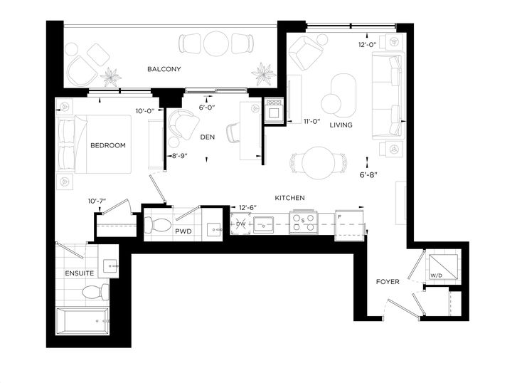 Upper West Side Condos by Branthaven Langham Floorplan 1