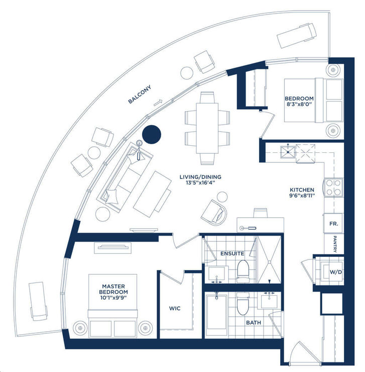 Valhalla Town Square Condos by Edilcan |C4 Floorplan 2 bed & 2 bath