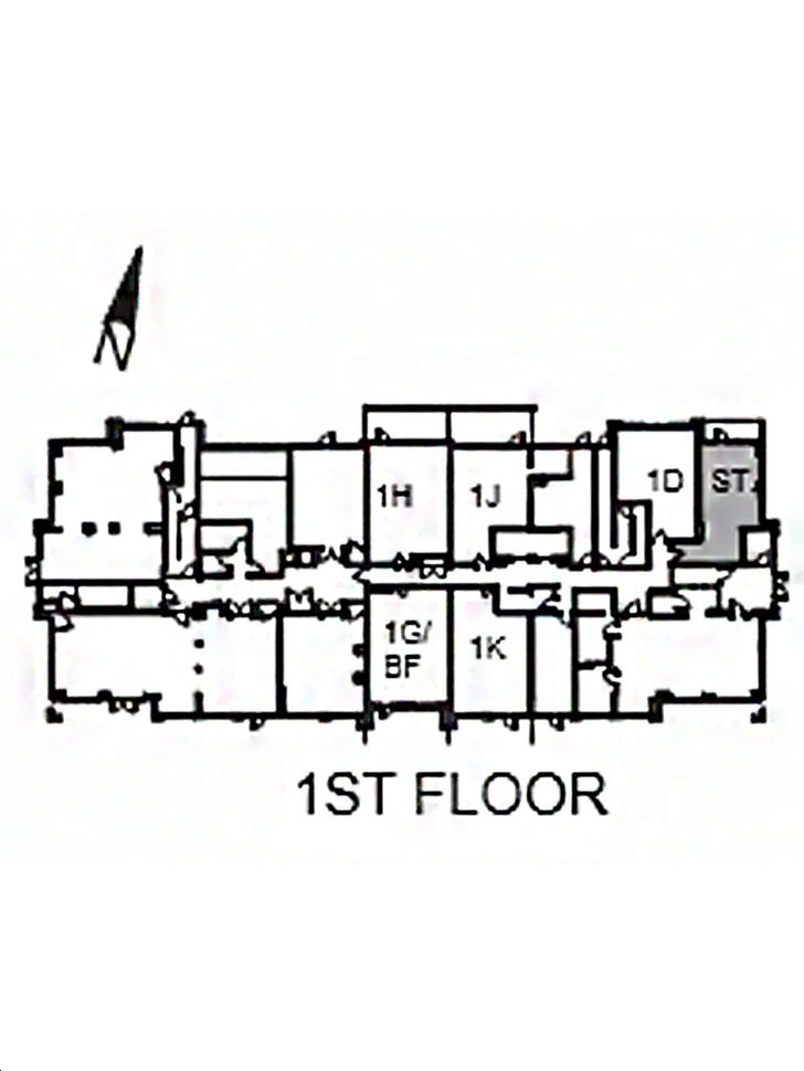 Valleymede Towers A Studio Key Plan