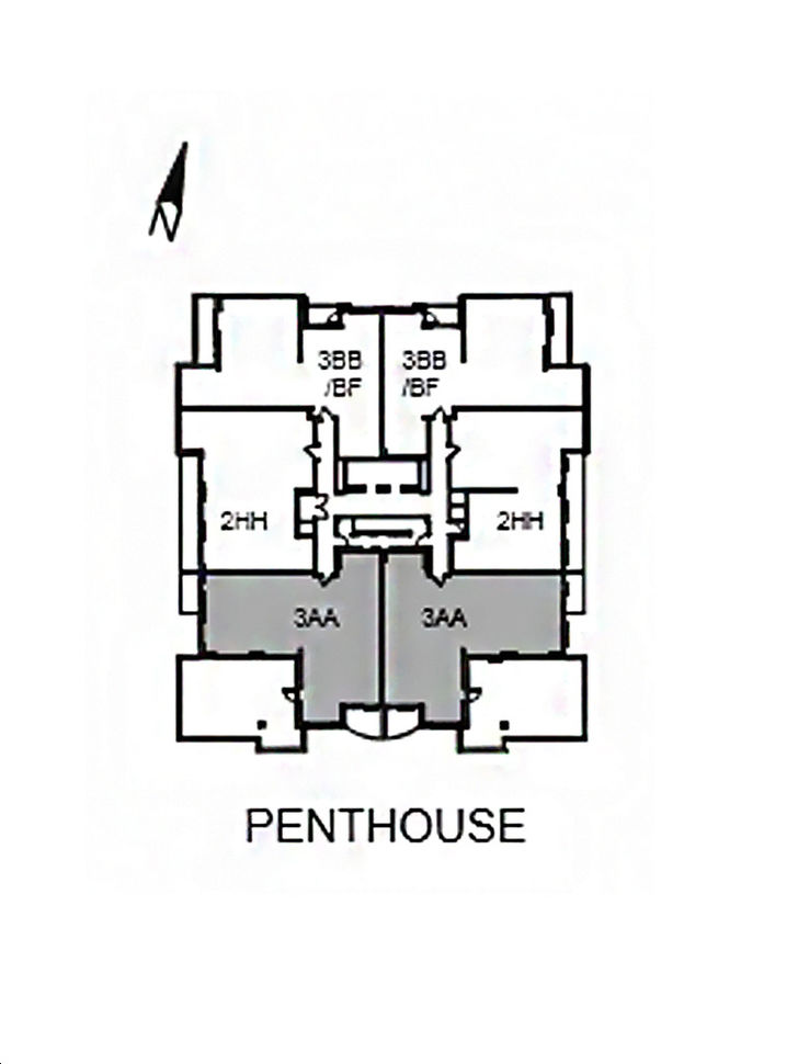 Valleymede Towers B 3AA Key Plan