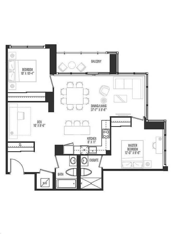 Vanguard Condos by Devron-Developments |2003 Floorplan 2 bed & 2 bath