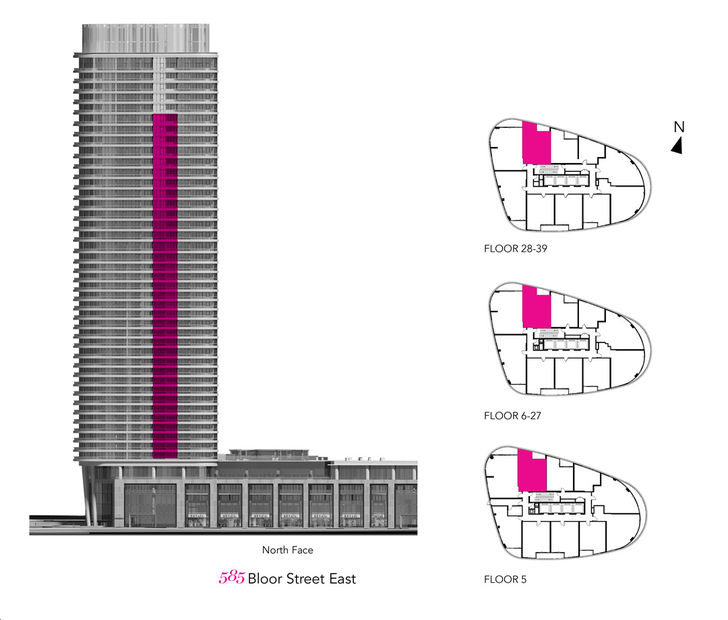 Via Bloor Condos 2 1D+D-2 Key Plan