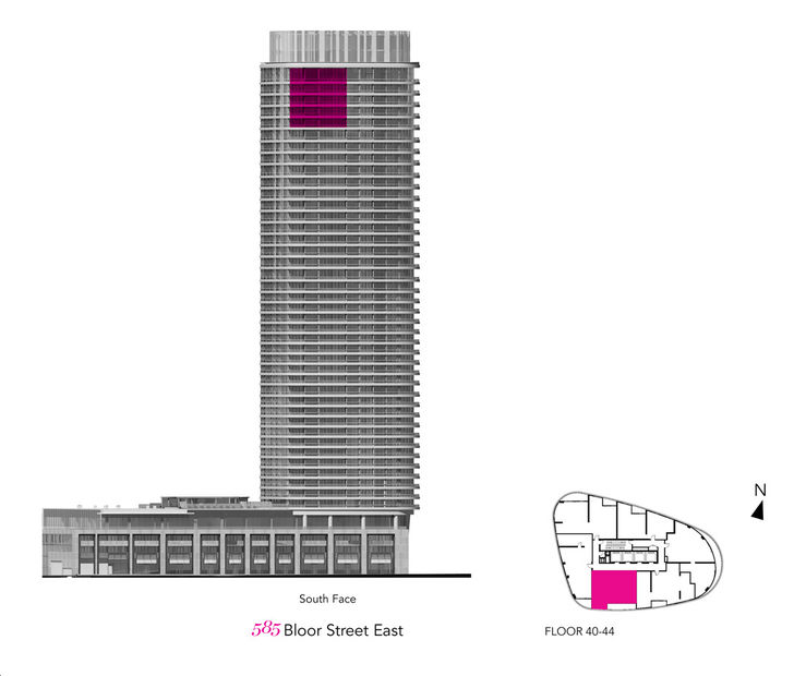 Via Bloor Condos 2 2E+D-2 Key Plan