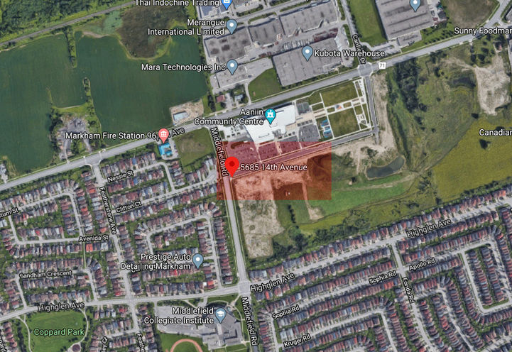 Aerial Map View of Future Location of Victory Green Towns