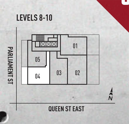 Warehouse Lofts Toronto Determined Key Plan