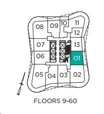 Wellesley On the Park Stanley Park Key Plan